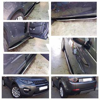 Range Rover and Land Rover Aluminium Side Steps installed on Range Rover Sports/Evoque, Land Rover Discovery Sports/Discovery 4.