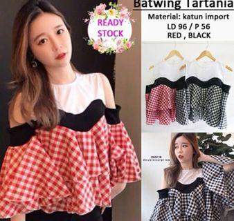 ☘️BATWING TARTAN HITAM☘️