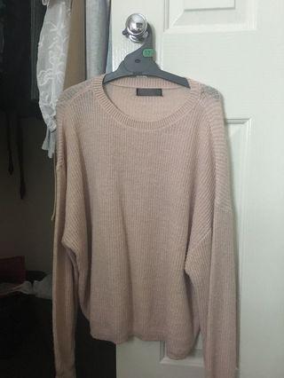 Baby pink knit sweater