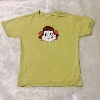 Vintage Oversize Shirt Cute Milky Peko Print