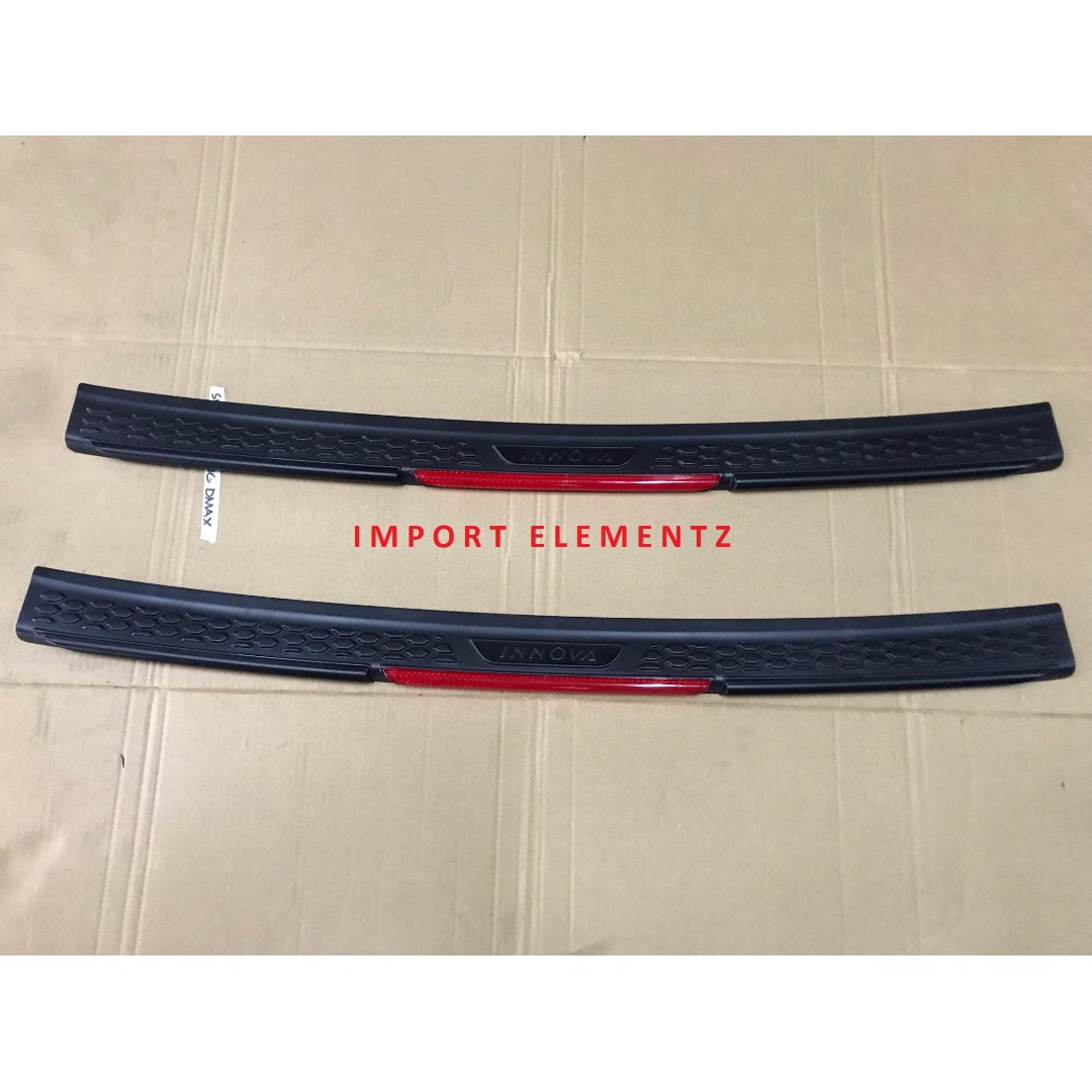 2016 to 2021 Toyota Innova Rear Stepsill /Rear Bumper Protector Cover ...