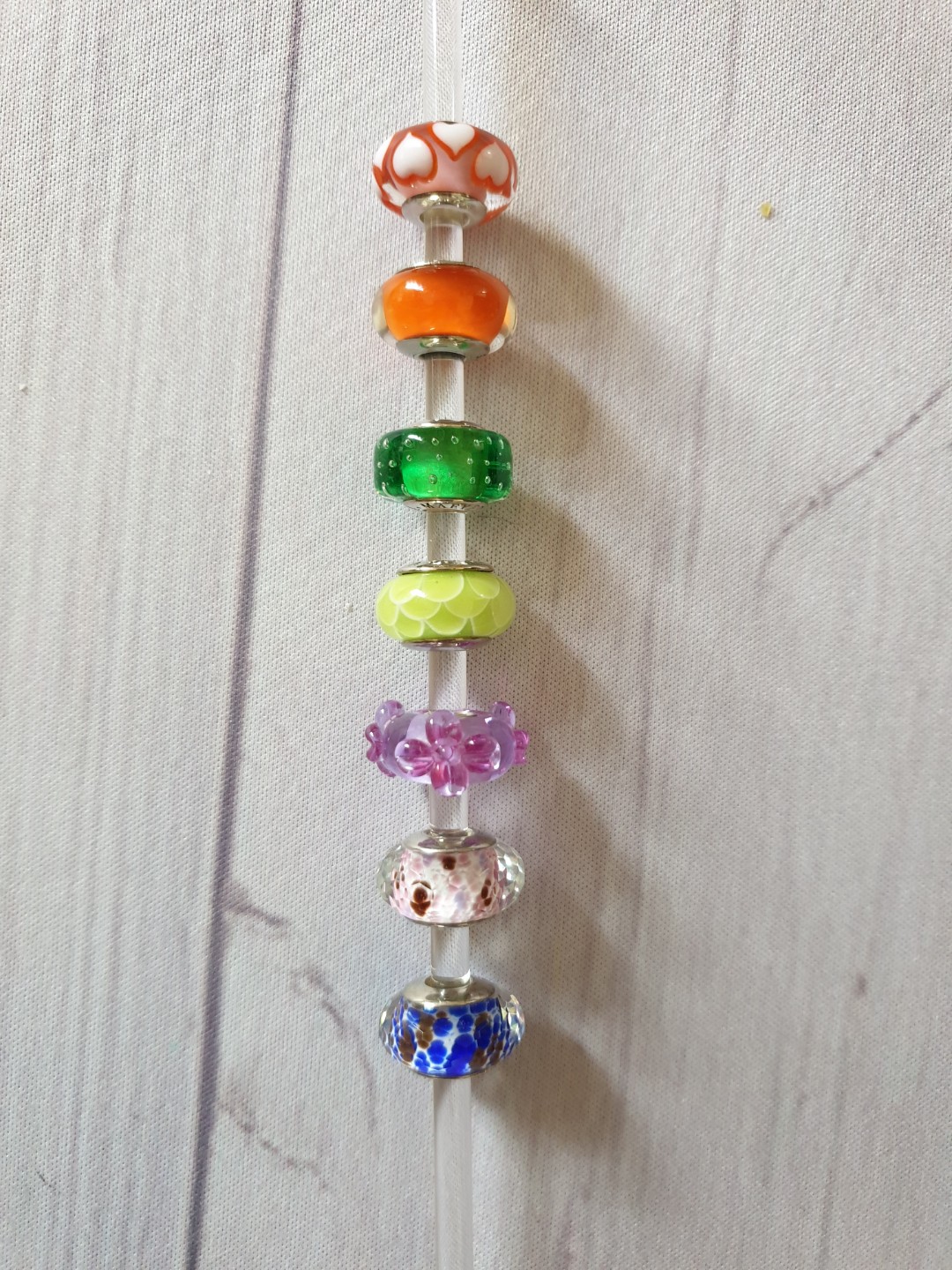 Glass charm clearance beads