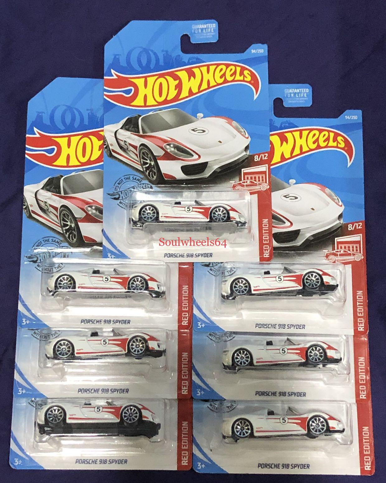 red edition hot wheels 2019