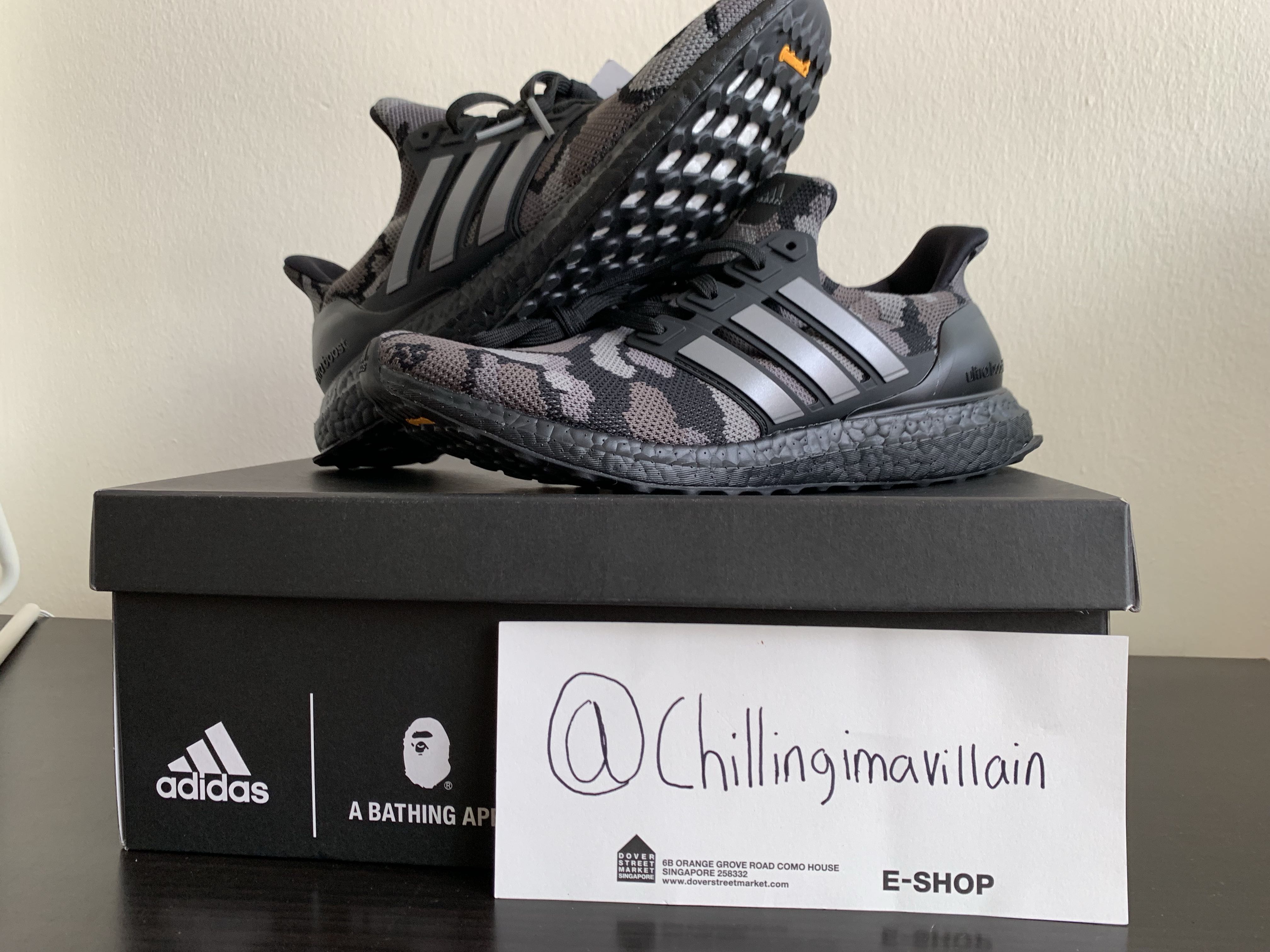 Adidas x bape top ultra boost black camo