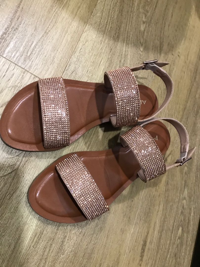 Aldo rhinestone sandals US7 Women s Fashion Footwear