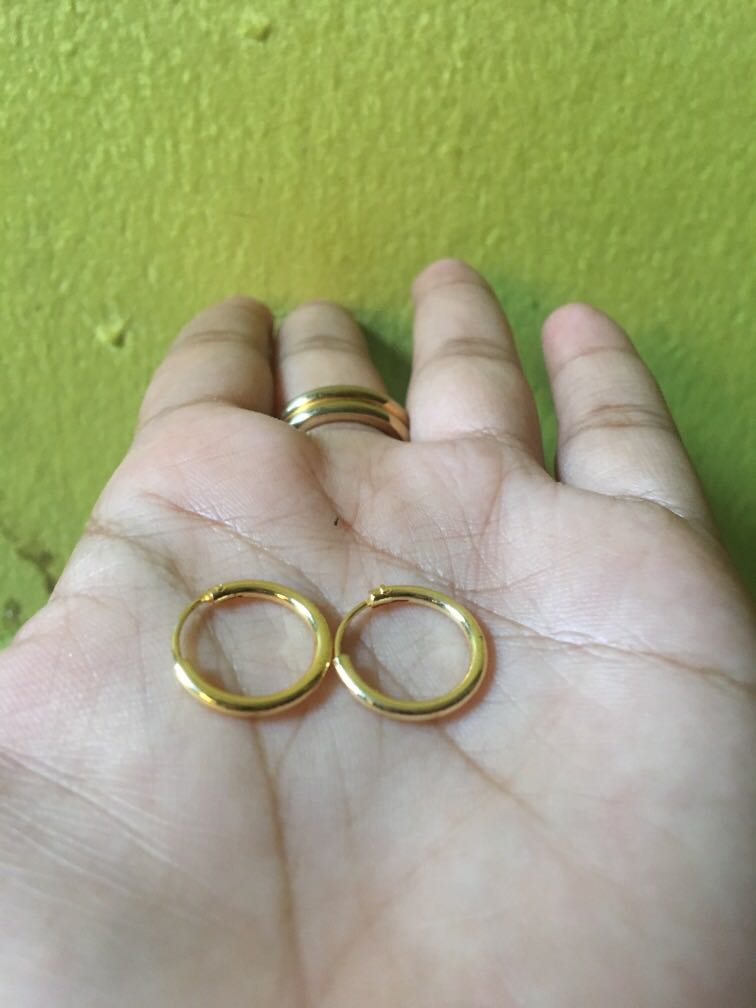 Anting Anak Polos Emas Olshop Fashion Olshop Wanita On Carousell