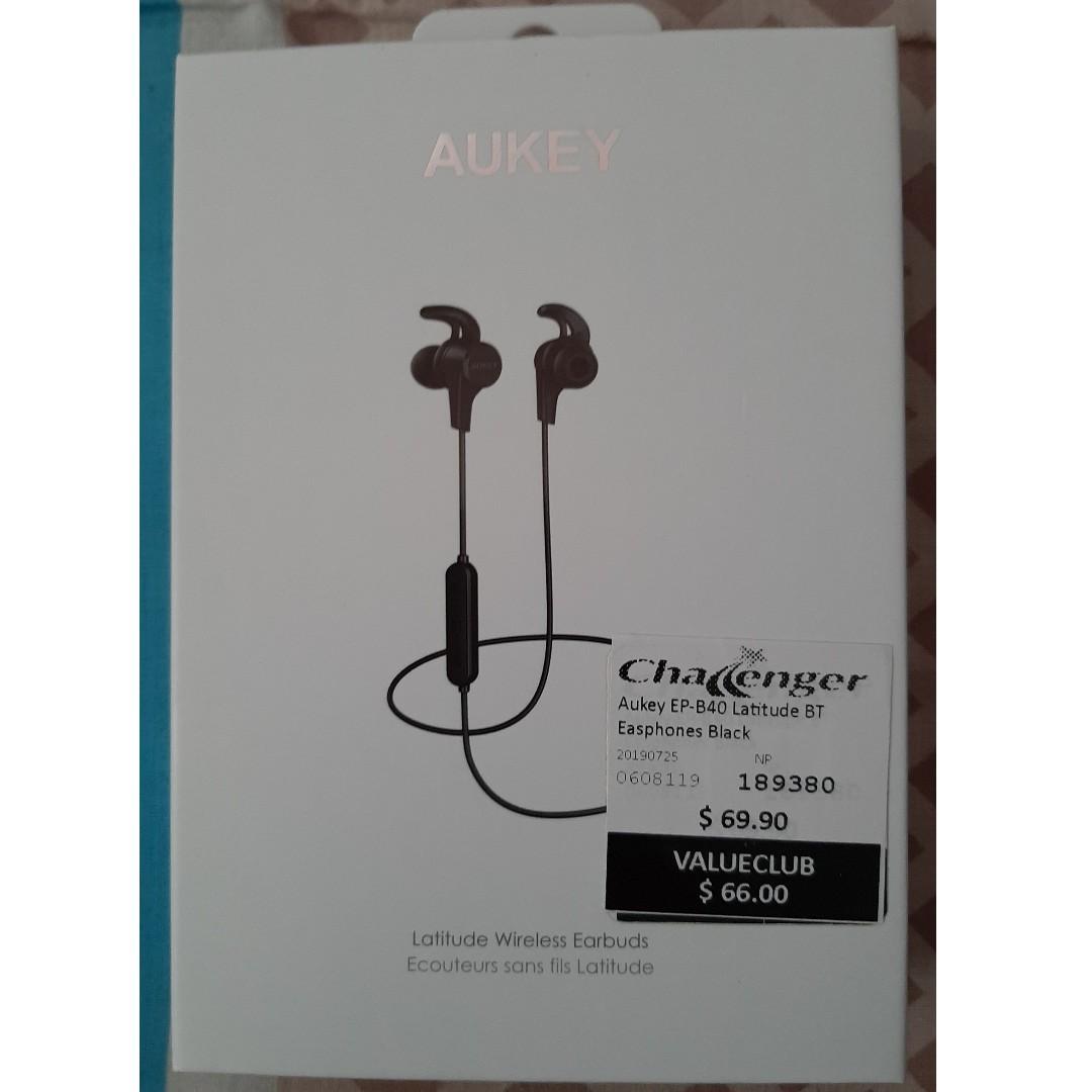 Aukey Ep B40 Latitude Earphones Black Electronics Audio On Carousell