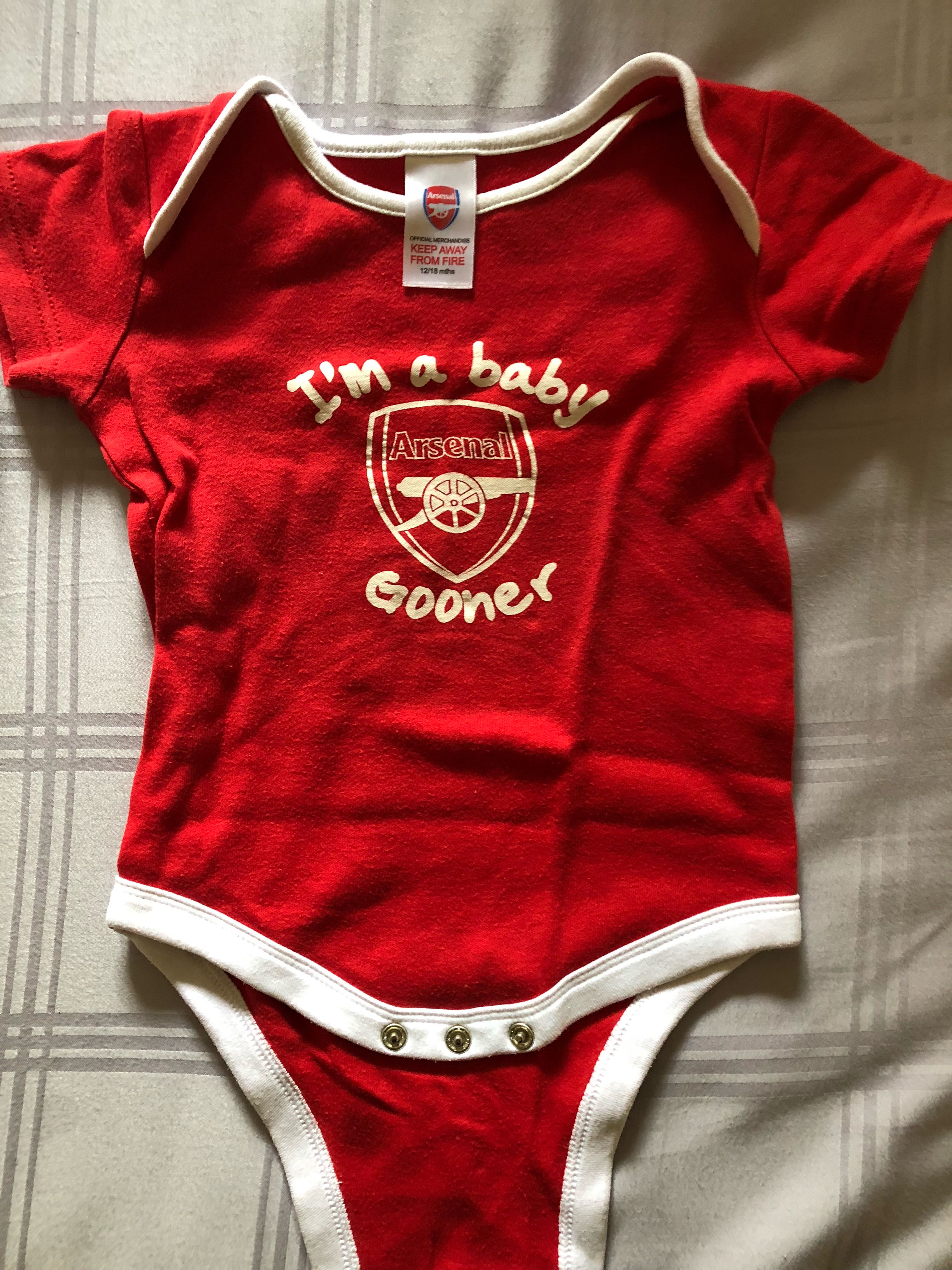 Arsenal sales rompers babies