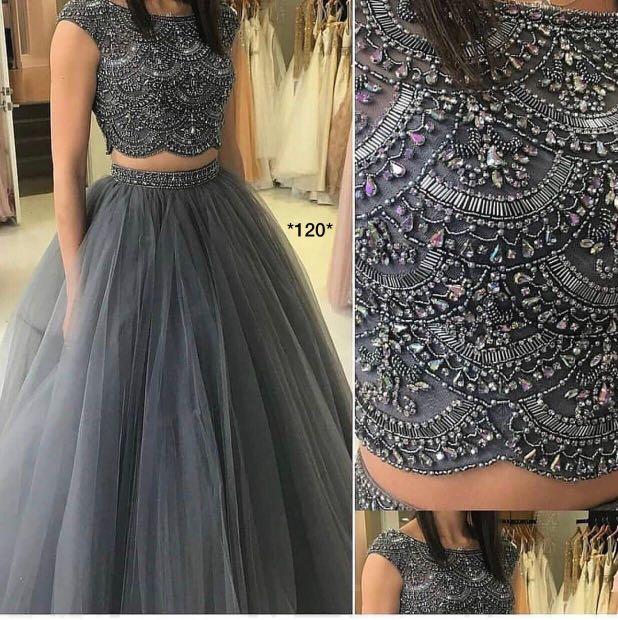 Grey lengha hotsell