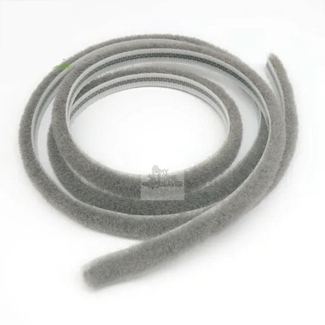 BN Mohair Grey Wardrobe Sliding Door Dust Seal Bottom Width 6 mm
