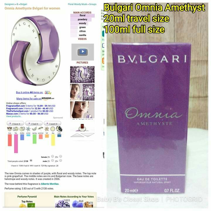 BULGARI PERFUME, Beauty & Personal Care, Fragrance & Deodorants on ...