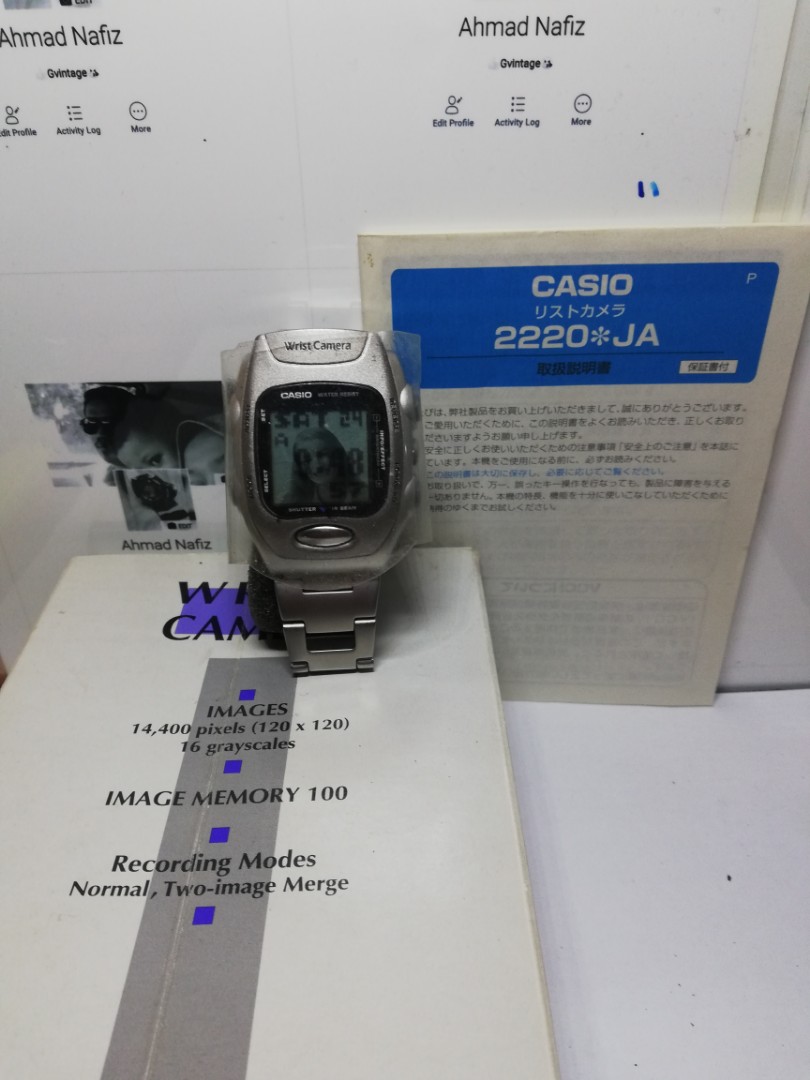 casio wrist camera