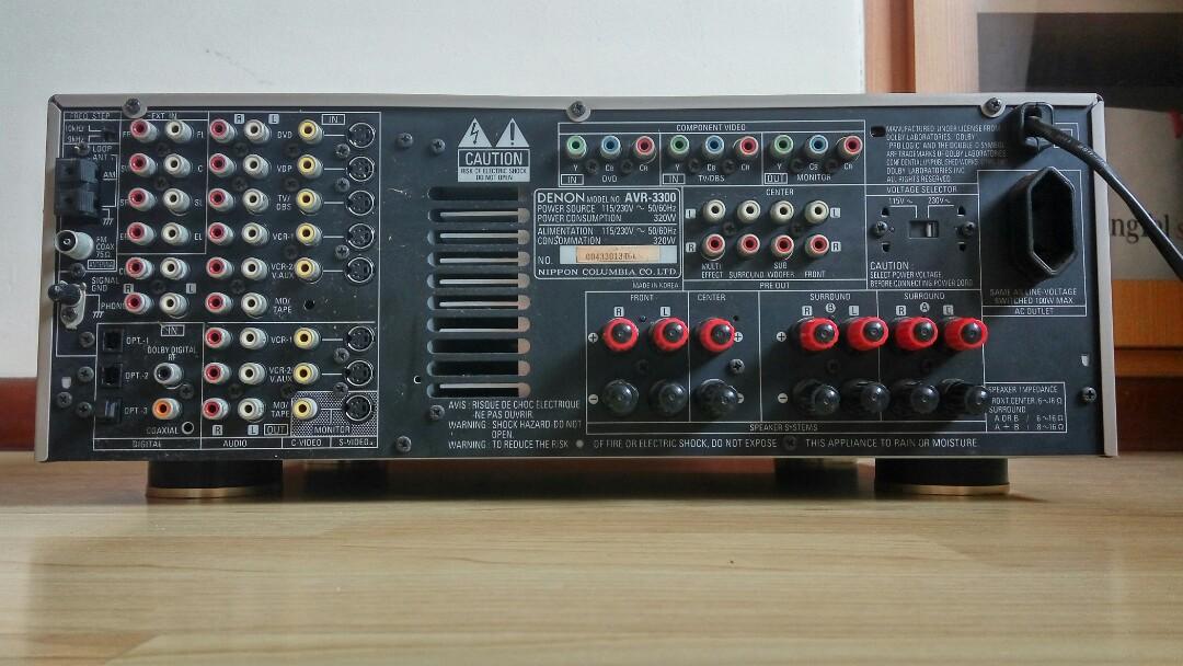 Denon AVR 3300 (Audio Video Receiver), Audio, Soundbars, Speakers