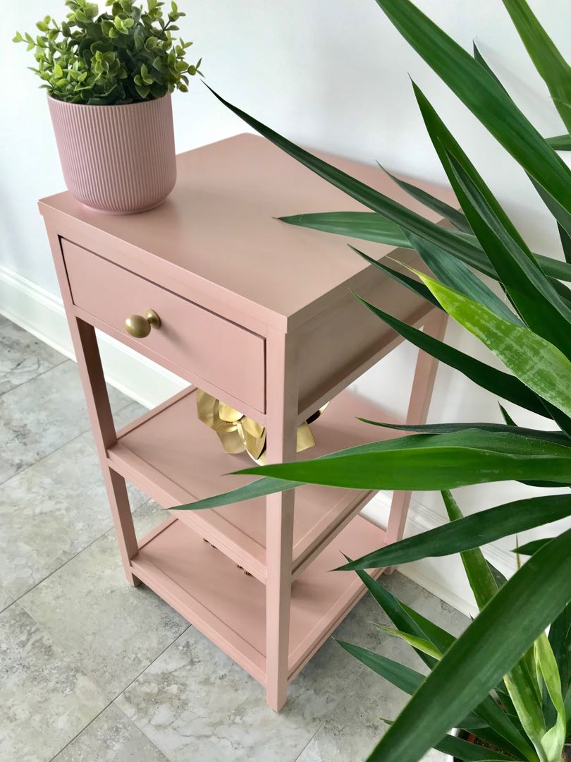 Dusty Mauve accent table/nightstand