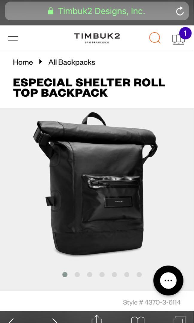 Especial shelter roll top backpack hot sale