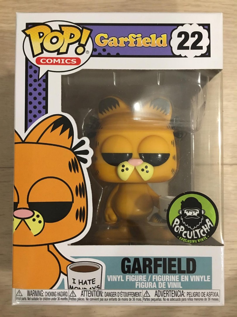 funko garfield with mug