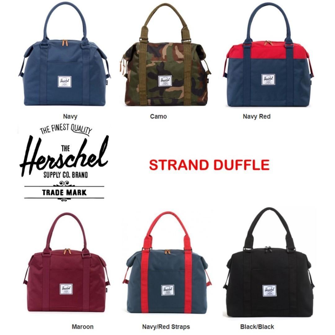 herschel strand extra small gym holdall in black