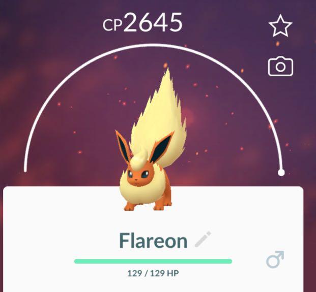 High Cp Flareon Pokemon Go Video Gaming Gaming Accessories Game Gift Cards Accounts On Carousell