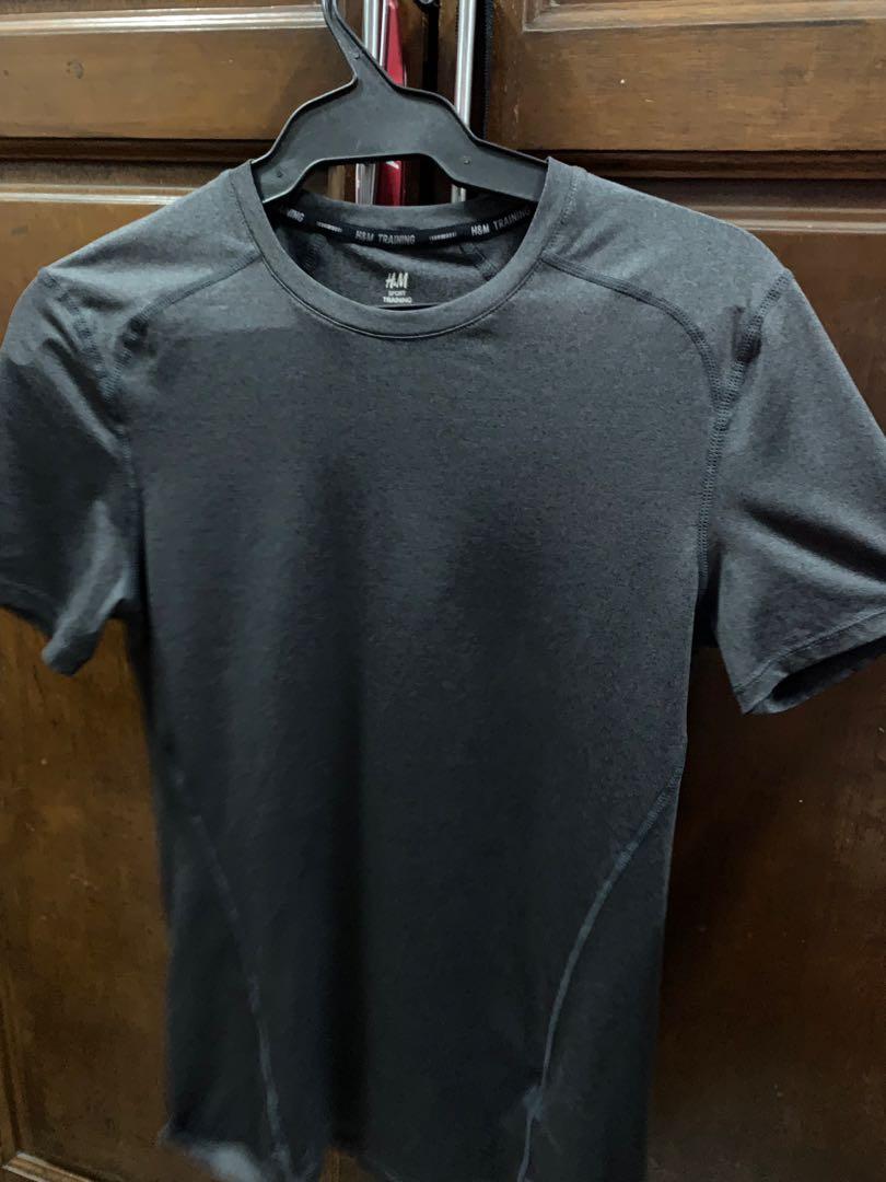 H&M Training Shirt, Men's Fashion, Activewear on Carousell