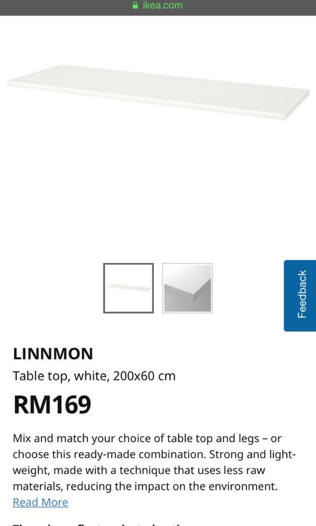 Ikea Linnmon Table 200cm Home Furniture Others On Carousell