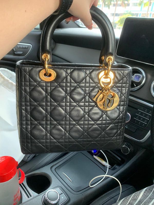 Lady Dior Medium Size Bag Highest Value Cheapest Price Luxury Bags Wallets Handbags On Carousell