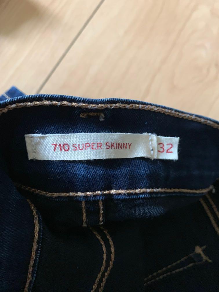 710 super skinny jeans black