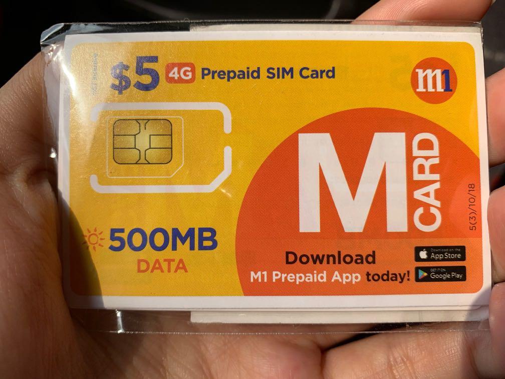 M1 Prepaid Sim Card, Mobile Phones & Gadgets, Mobile & Gadget Accessories, Sim Cards on Carousell