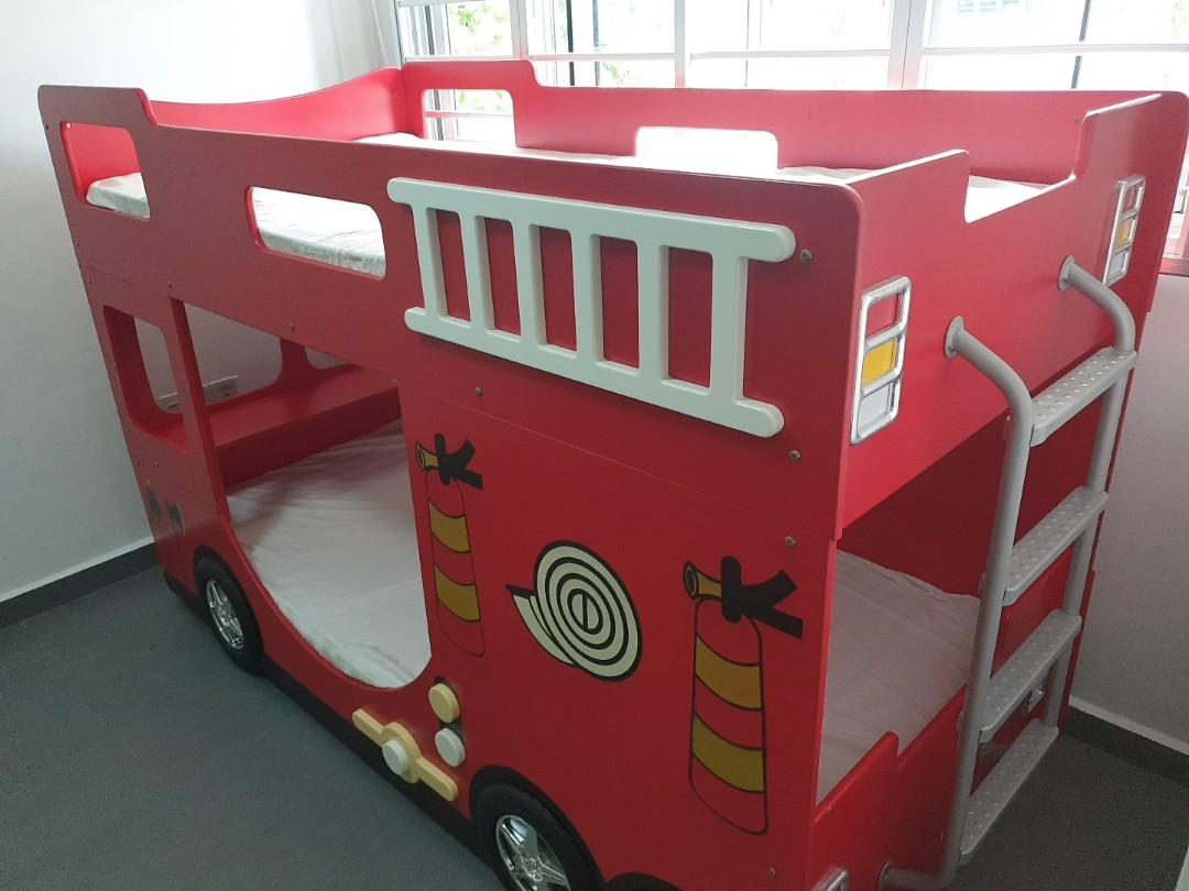 Fire engine bunk bed outlet