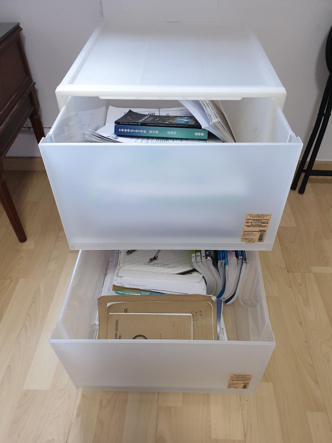 Muji Pp Storage Drawers Furniture Shelves Drawers On Carousell
