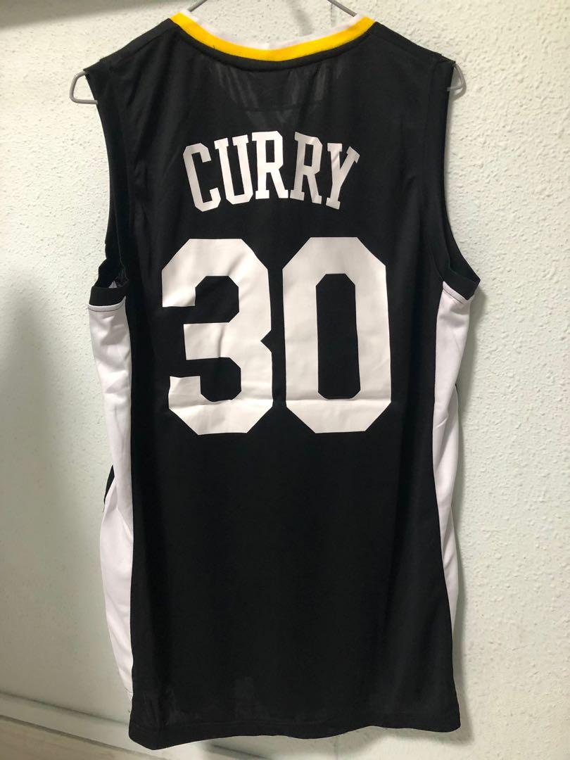 black and white curry jersey