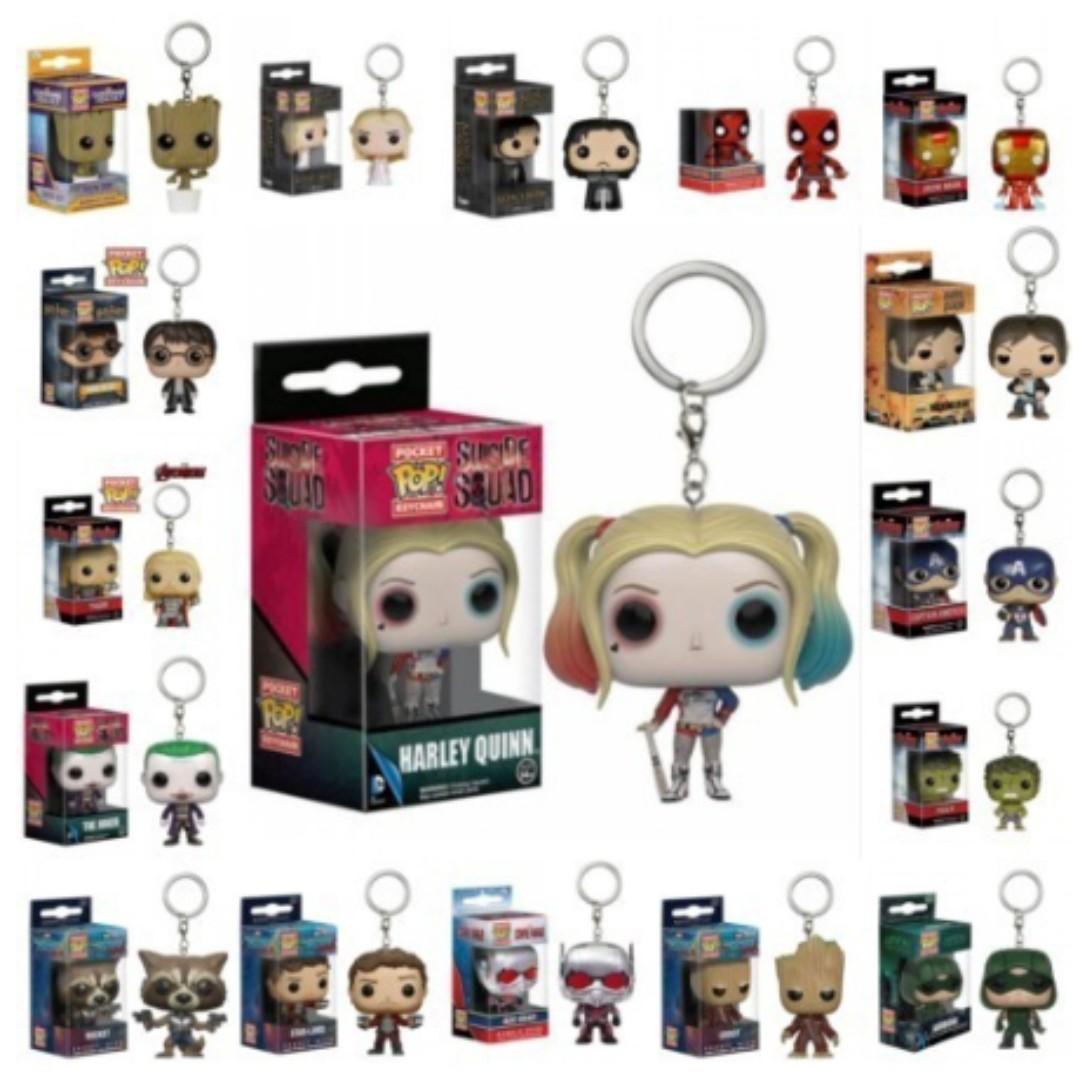 New Funko Pocket Pop Keychain Avengers Harry Potter Anime Travel Travel Essentials Travel Accessories On Carousell