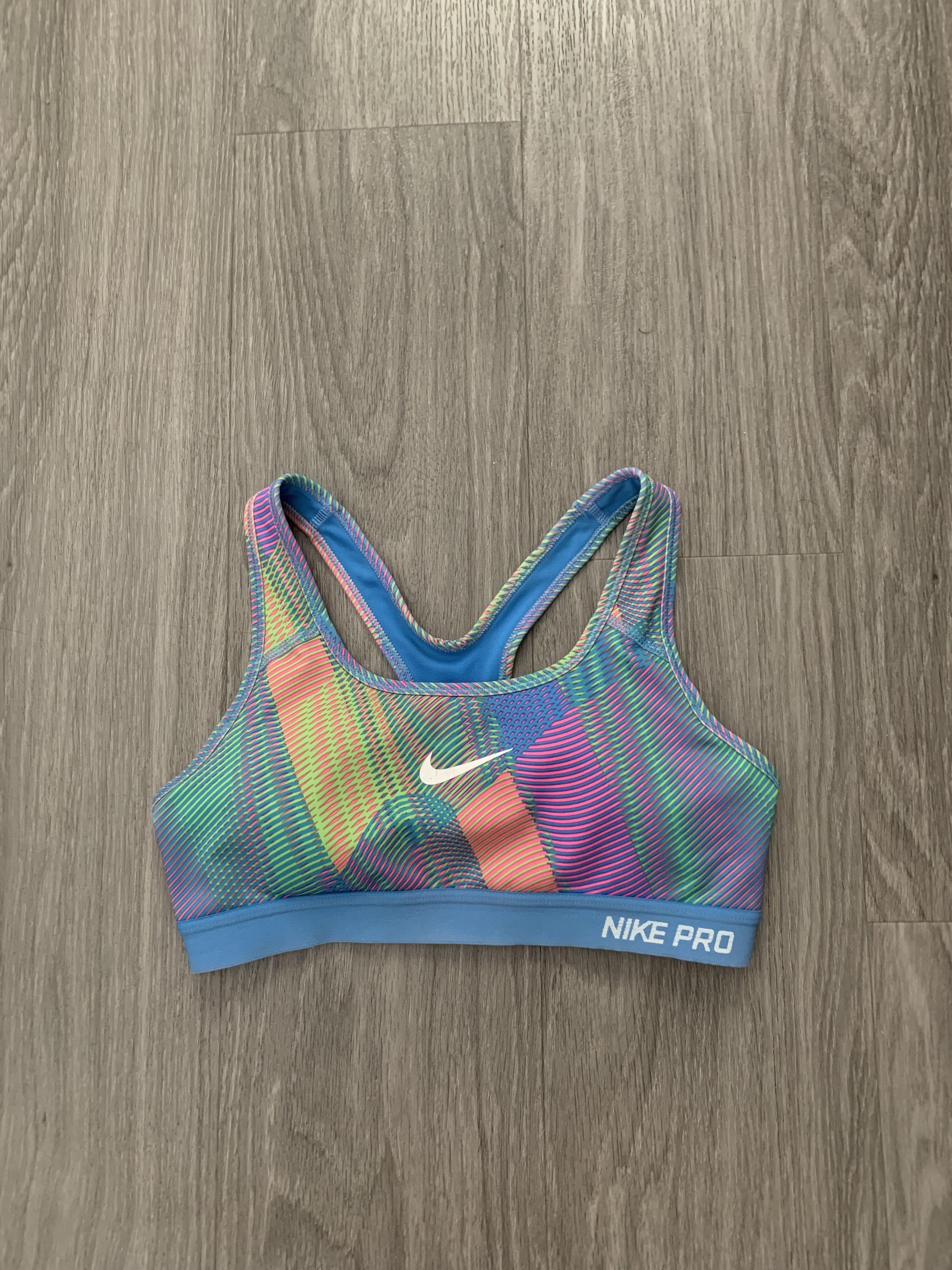 Nike multicolor sports shop bra