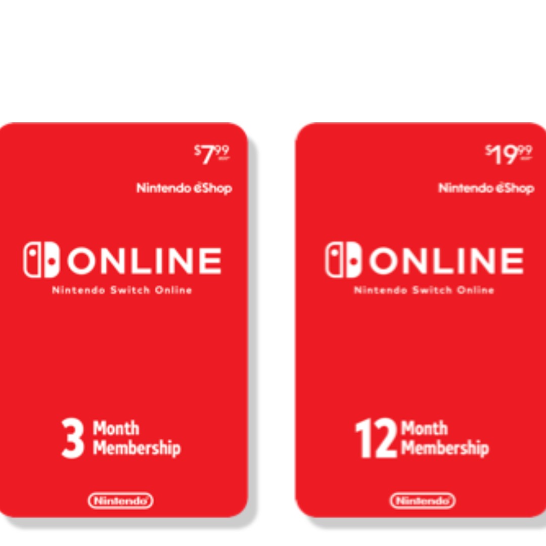 Nintendo switch cheap online cards
