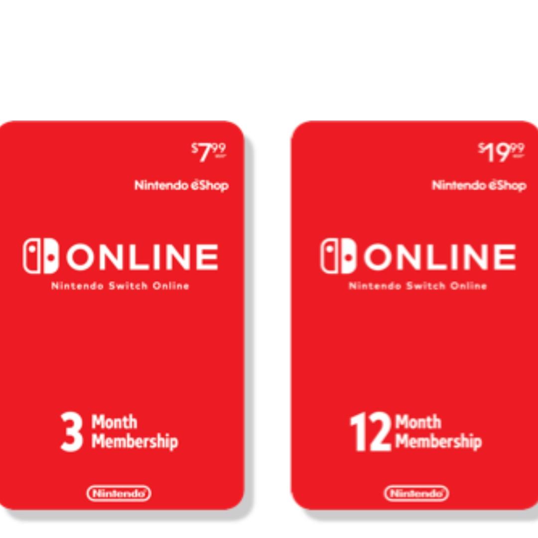 Nintendo discount card online