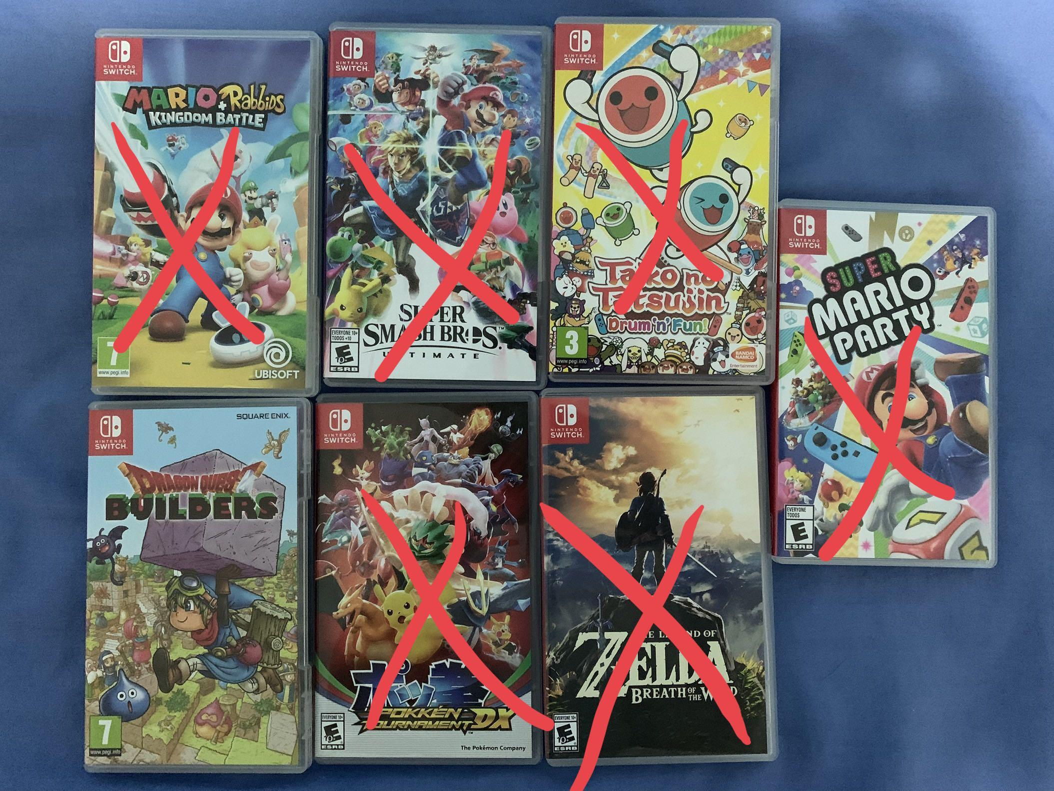 pre owned games nintendo switch