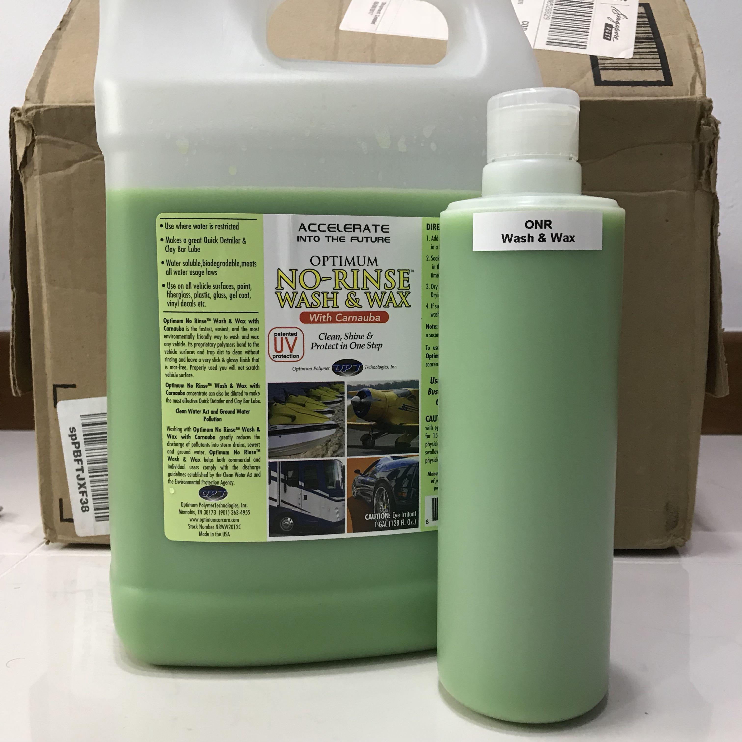 Onr No Rinse Wash Wax Car Detailing Grooming Chemical Guys