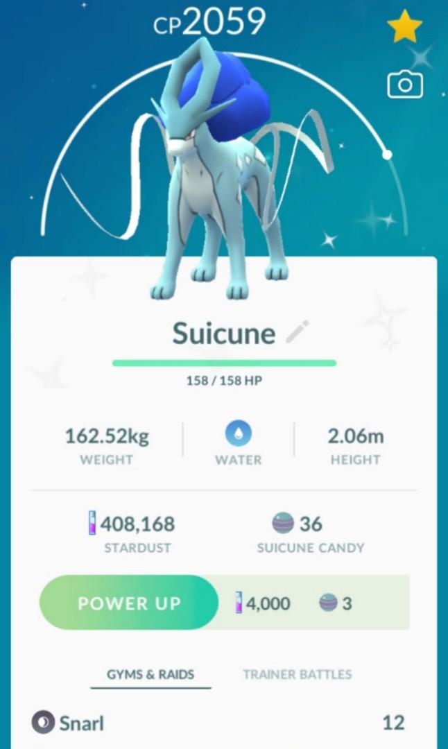 Pokemon Go Shiny Suicune Toys Games Video Gaming In Game Products On Carousell - suicune roblox