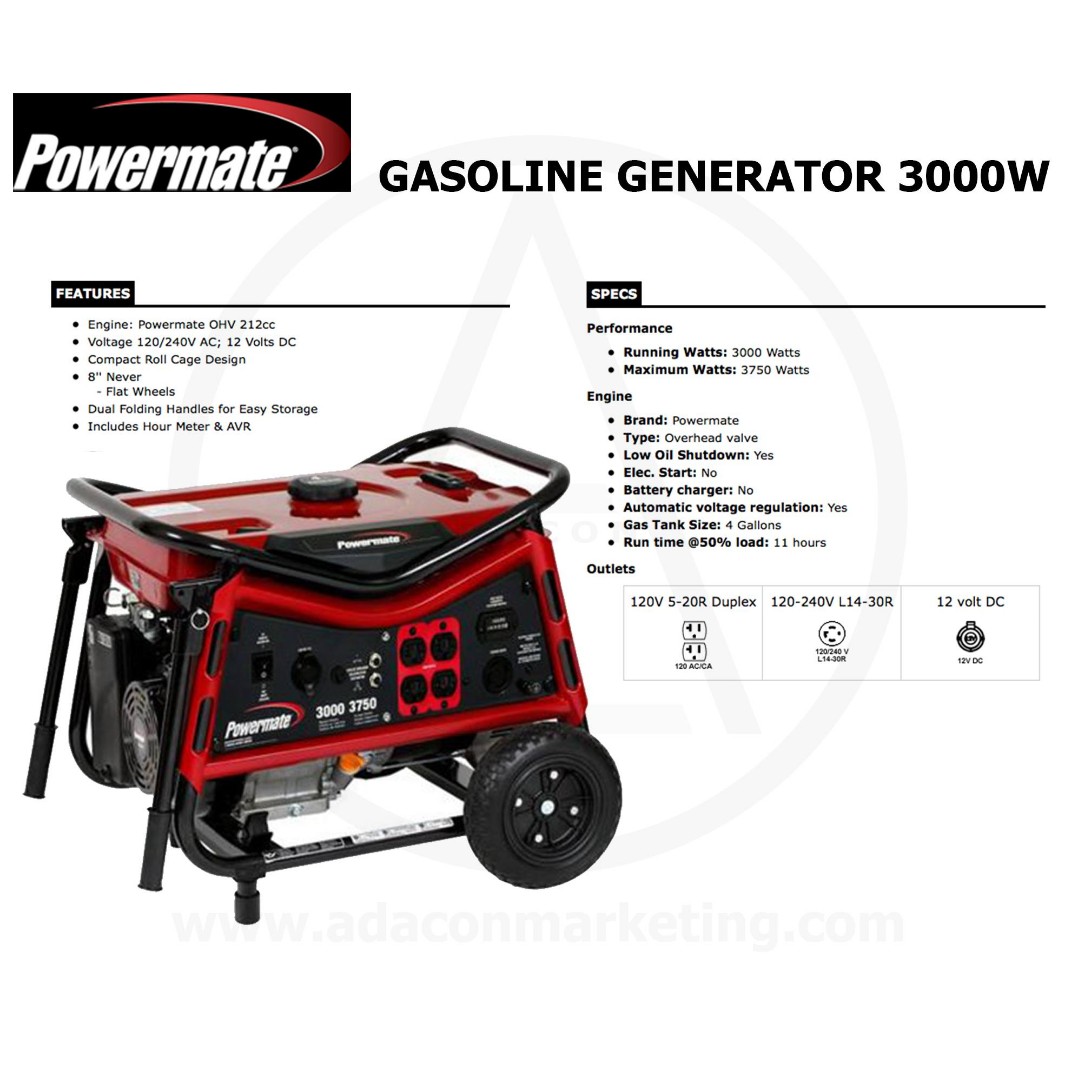 portable generator set