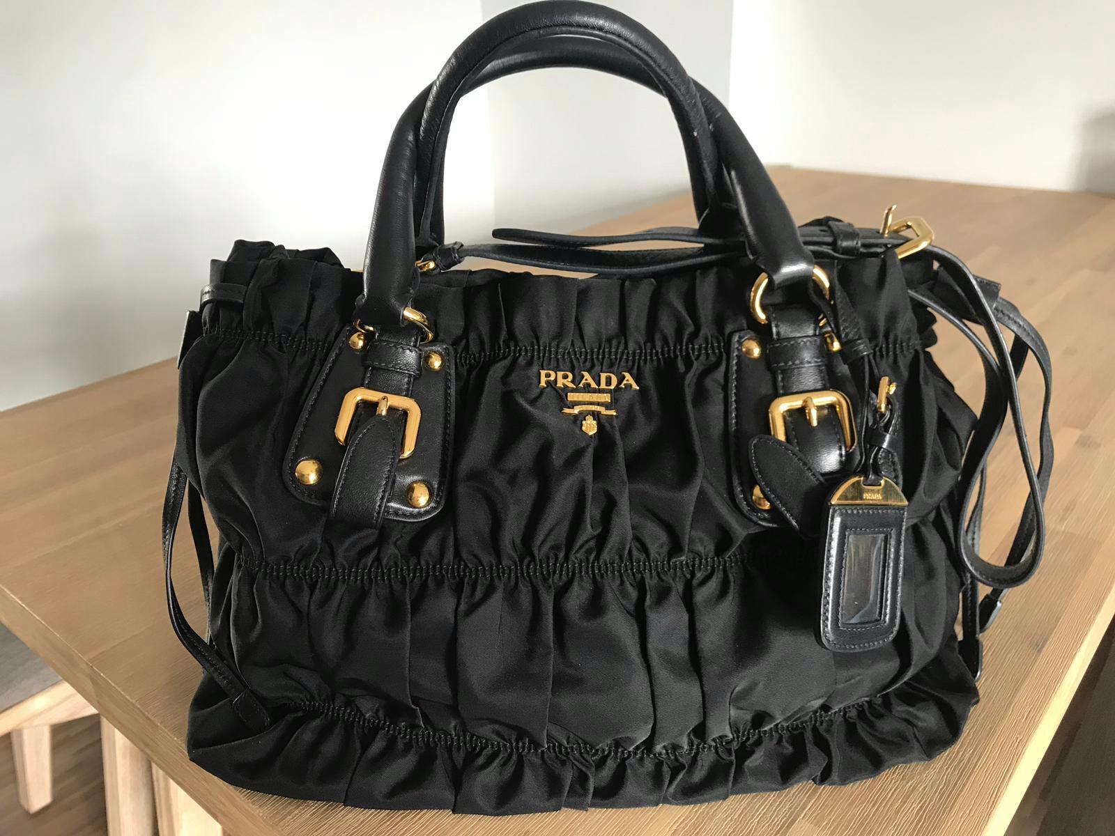 Prada Tessuto Gaufre nero BN1788 black, Luxury, Bags \u0026 Wallets on Carousell