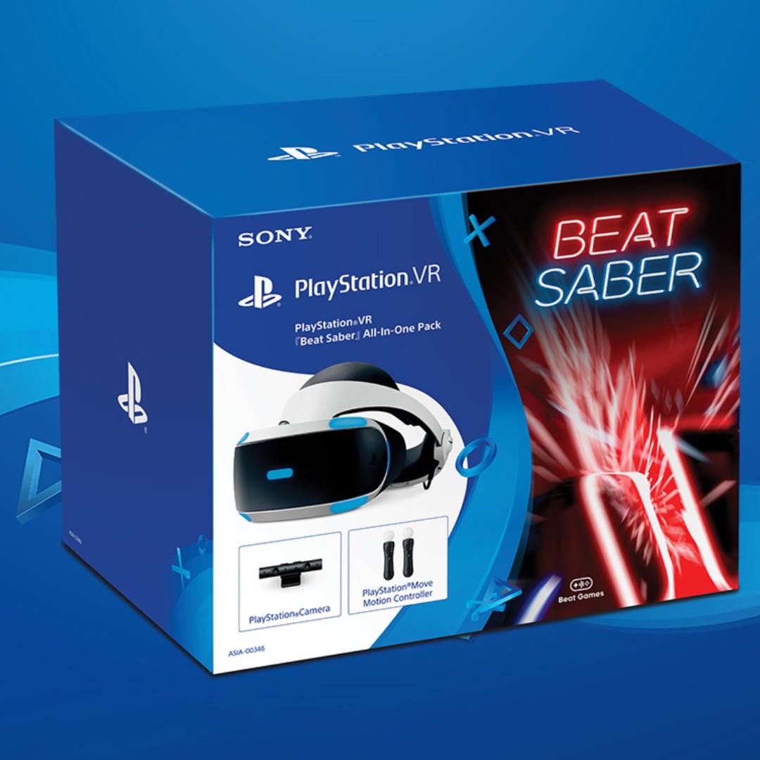 Ps4 Vr Beat Saber Bundle Video Gaming Video Game Consoles Playstation On Carousell