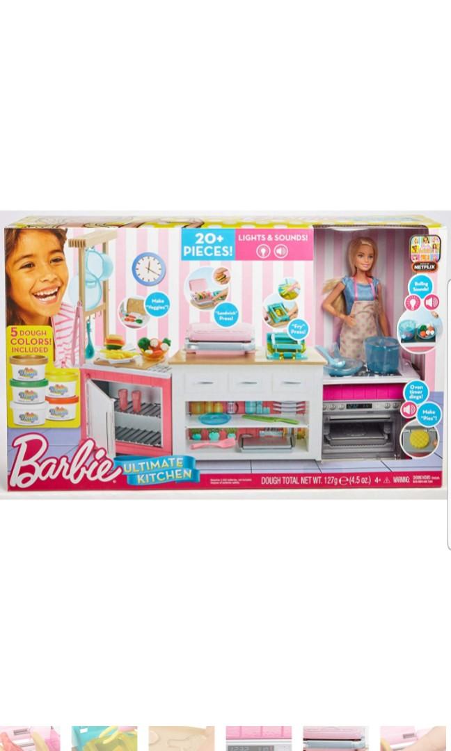 barbie kitchen play doh set