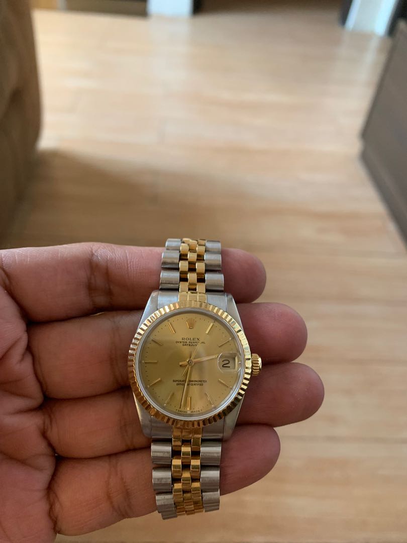 rolex 31mm datejust two tone