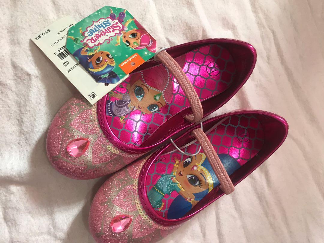 Shimmer and shine ballet flats top