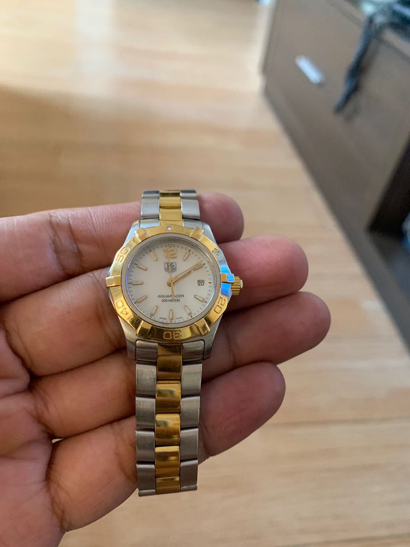 Tag heuer two hot sale tone ladies watch