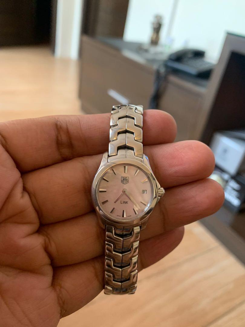 tag heuer mother of pearl face