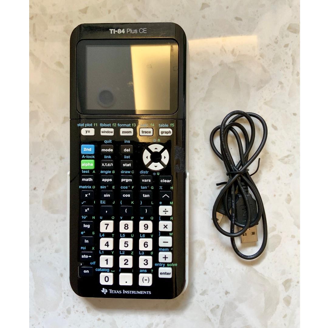 tafereel negeren Uiterlijk Texas Instruments TI-84 Plus CE Graphing Calculator, Computers & Tech,  Office & Business Technology on Carousell