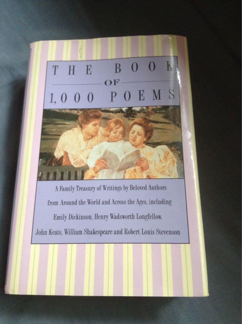 The Book Of 1 000 Poems Hardbound Collection Books Books On Carousell