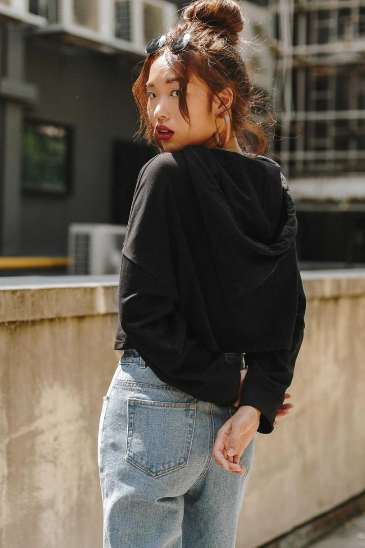 Tommie Hoodie in Black Women s Fashion Tops Other Tops on Carousell
