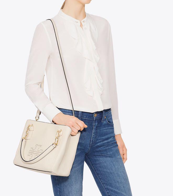 Tory Burch Harper Small Satchel, Women's Fashion, Bags & Wallets, Cross