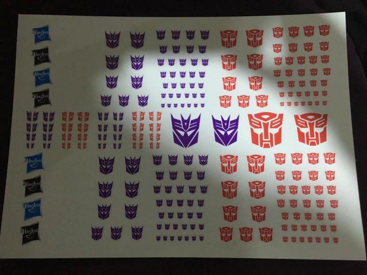 Transformers Autobot & Decepticon logo Symbol Dry Decal Sticker Sheet ...